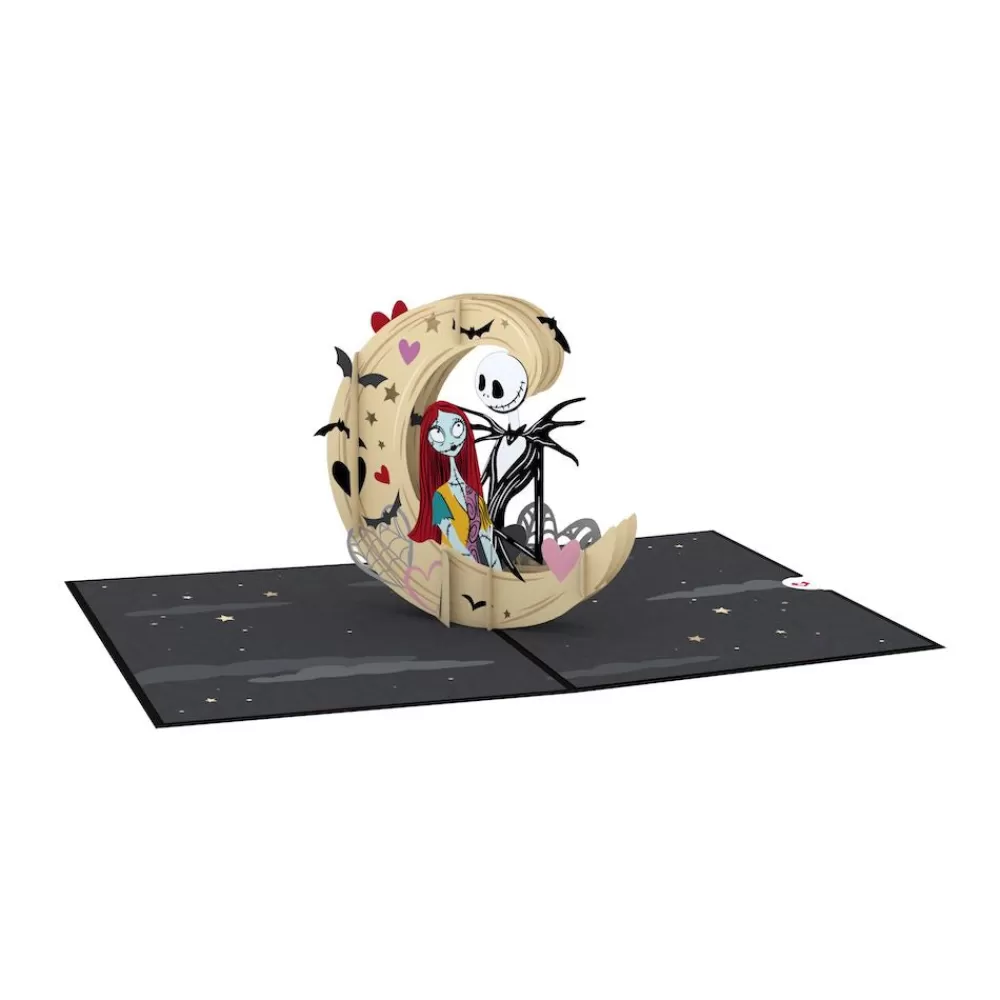 Lovepop Pop-Up Bouquets | Handcrafted Paper Flowers | Handcrafted Paper Flowers: Disney Tim Burton's The Nightmare Before Christmas Eternally Yours Roses (6-Stem) with My Nightmare Come True Pop-Up Card