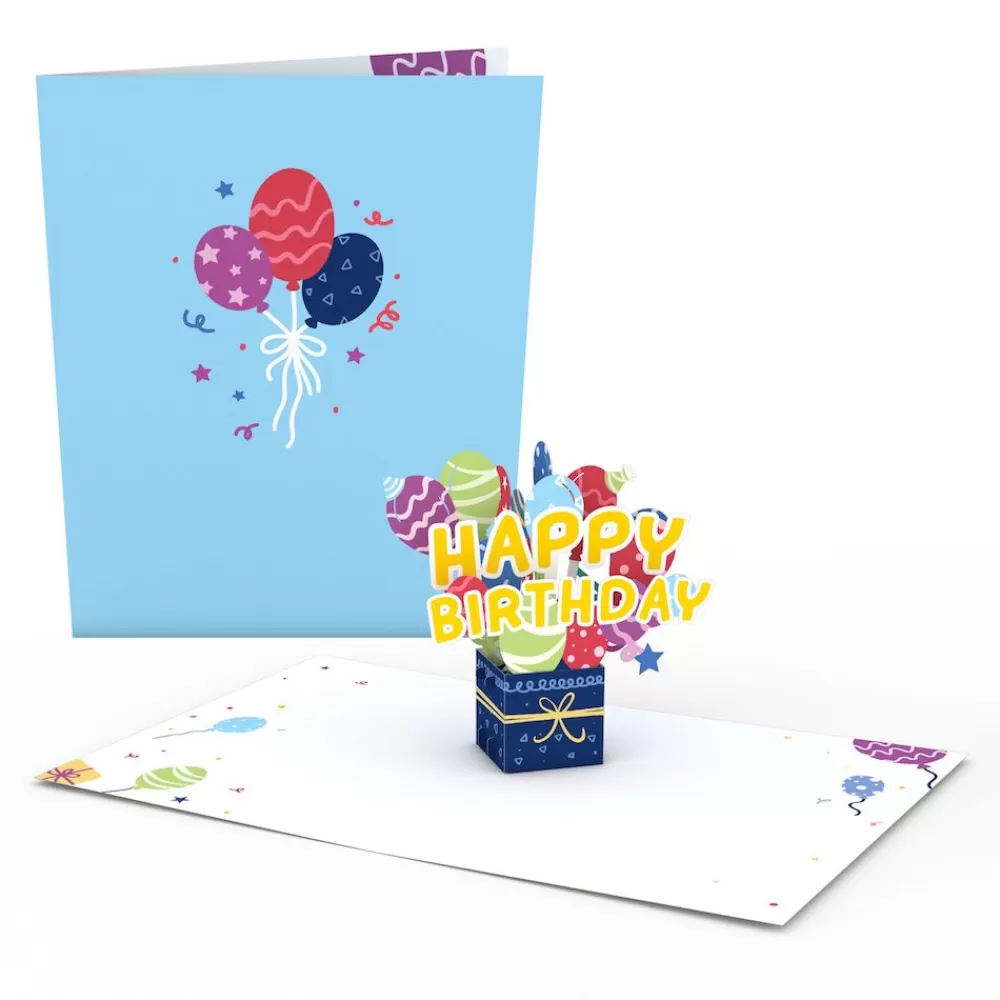 Lovepop Birthday | Happy Birthday Balloon Box: Paperpop® Card