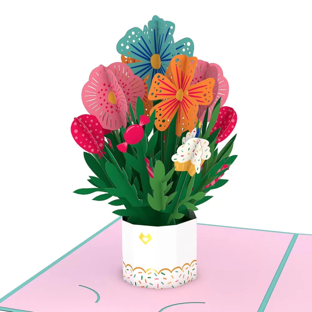 Lovepop Pop-Up Bouquets | Birthday | Happy Birthday Card with Mini Bouquet