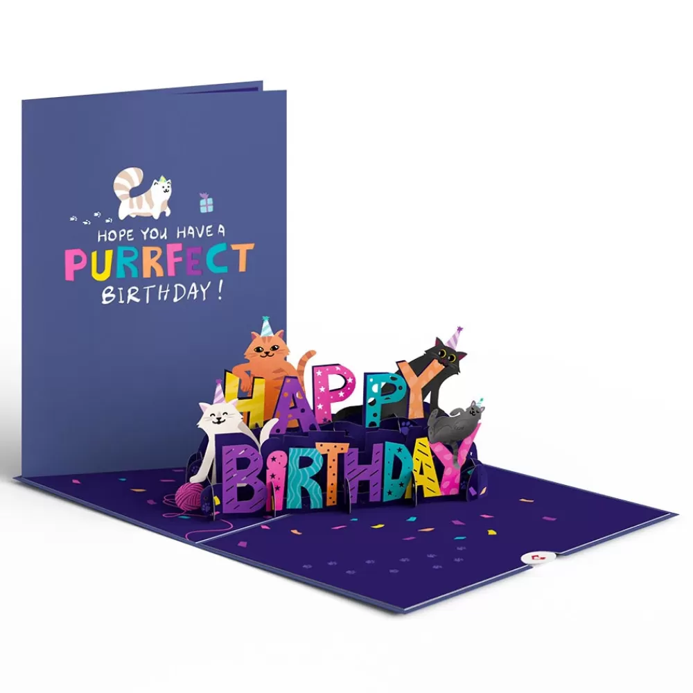 Lovepop Greeting Cards | Birthday | Happy Birthday Cats Pop-Up card