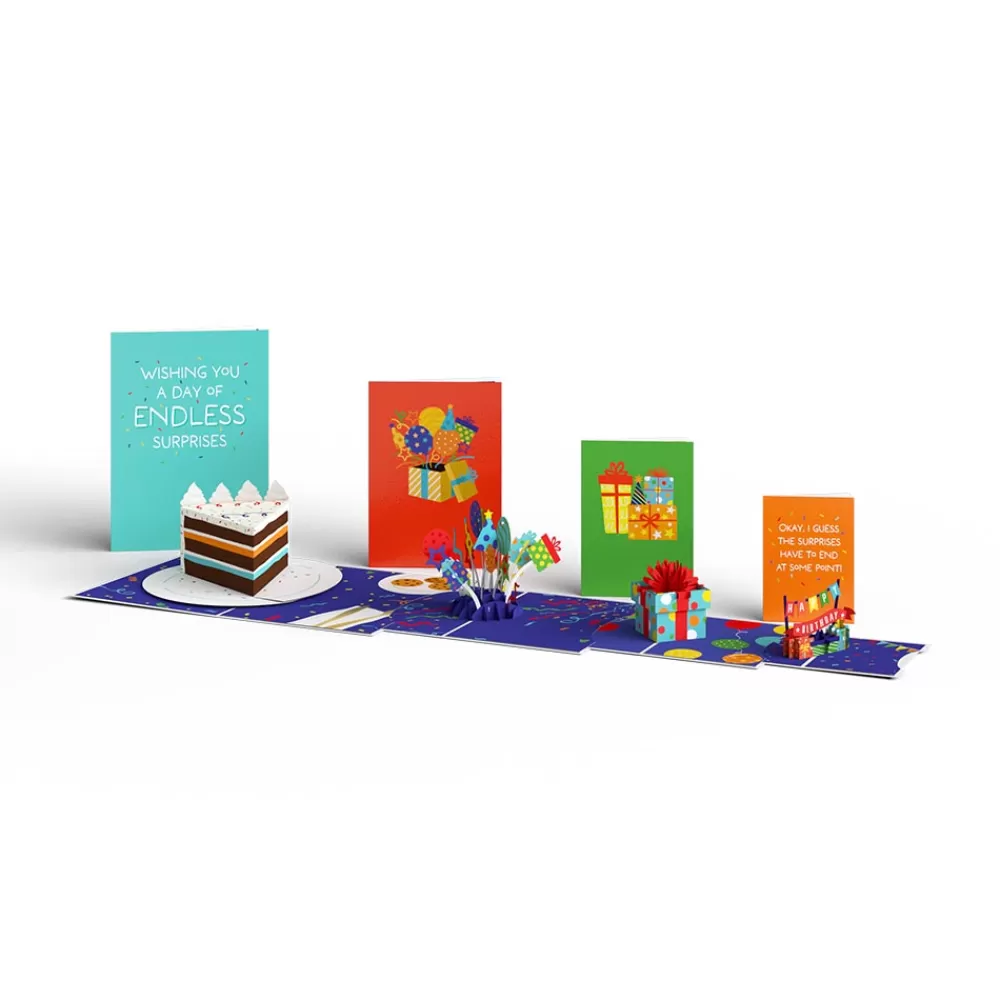 Lovepop Birthday | Happy Birthday Endless Surprises 4-in-1 Nesting Card