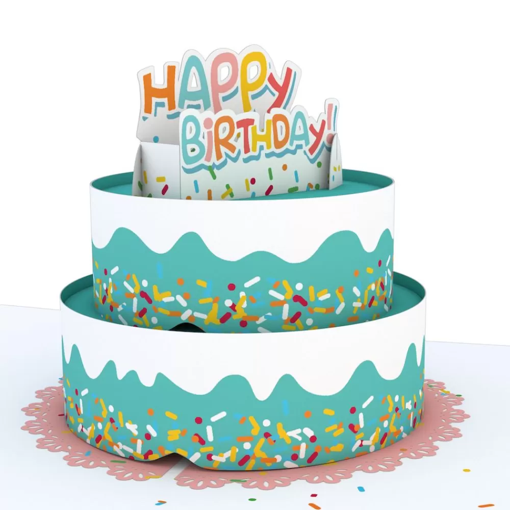 Lovepop Greeting Cards | Birthday | Happy Birthday Fun Sprinkles Cake: Paperpop® Card