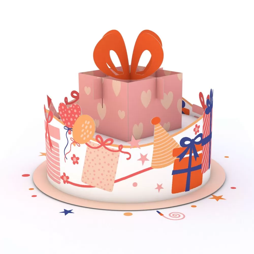 Lovepop Birthday | Her | Happy Birthday Gift Cake: Paperpop® Card