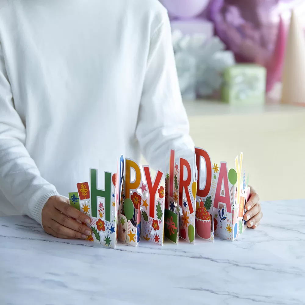 Lovepop Birthday | Her | Happy Birthday Loooooong Card™ (Expands to 2 feet)