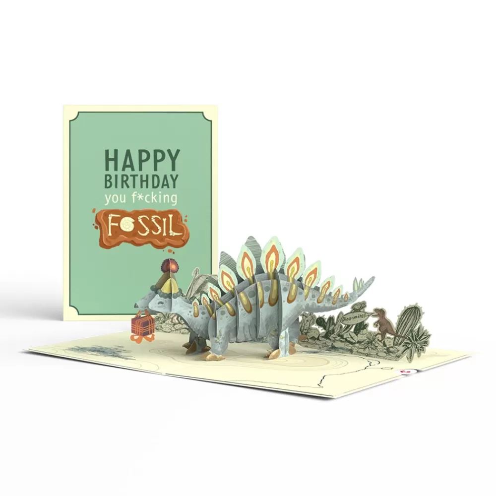 Lovepop Greeting Cards | Birthday | Happy Birthday You F*cking Fossil Pop-Up Card