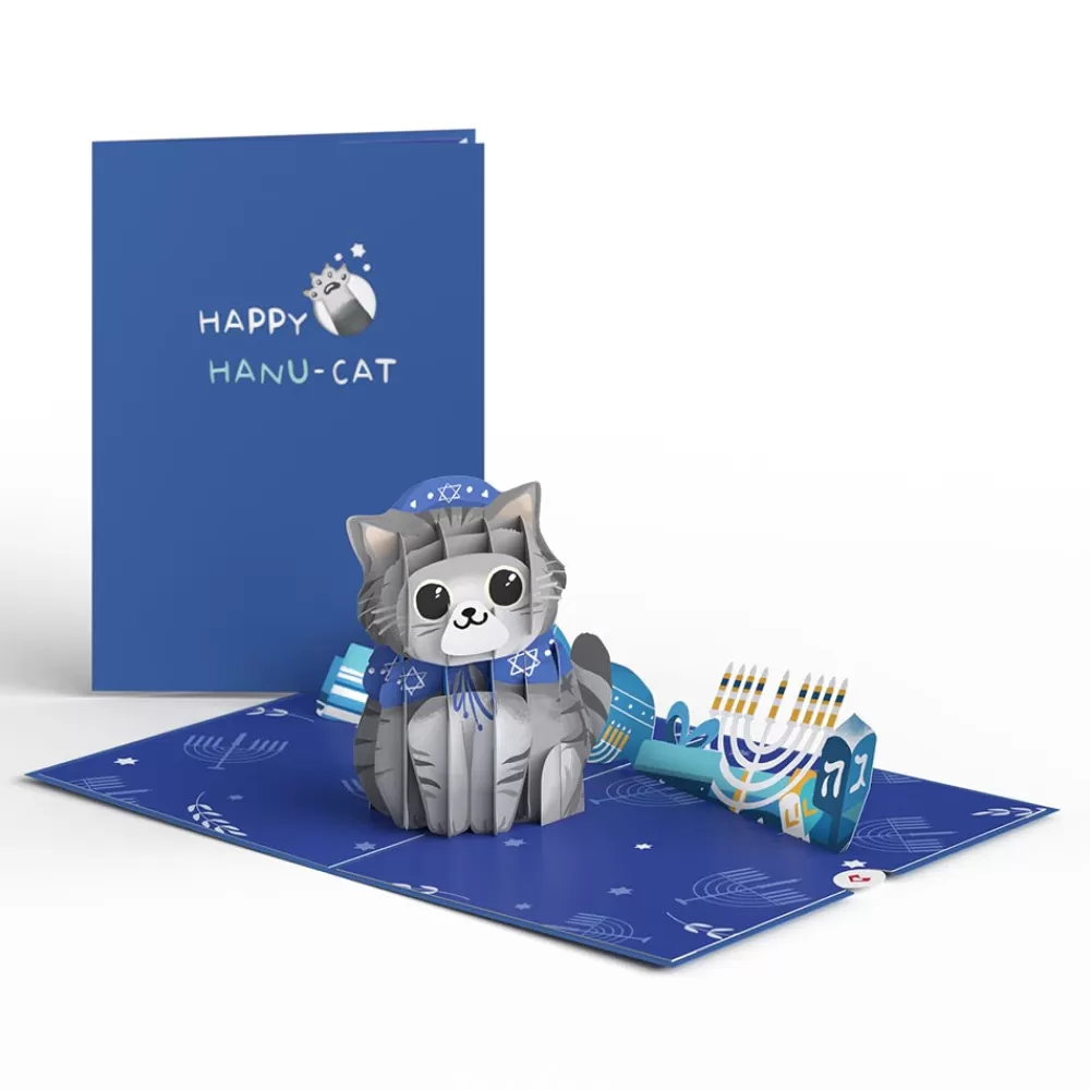 Lovepop Hanukkah 12/14 | Happy Hanukkah Cat Pop-Up Card