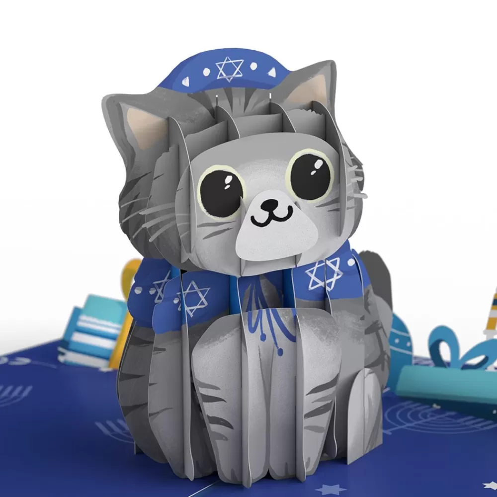 Lovepop Hanukkah 12/14 | Happy Hanukkah Cat Pop-Up Card