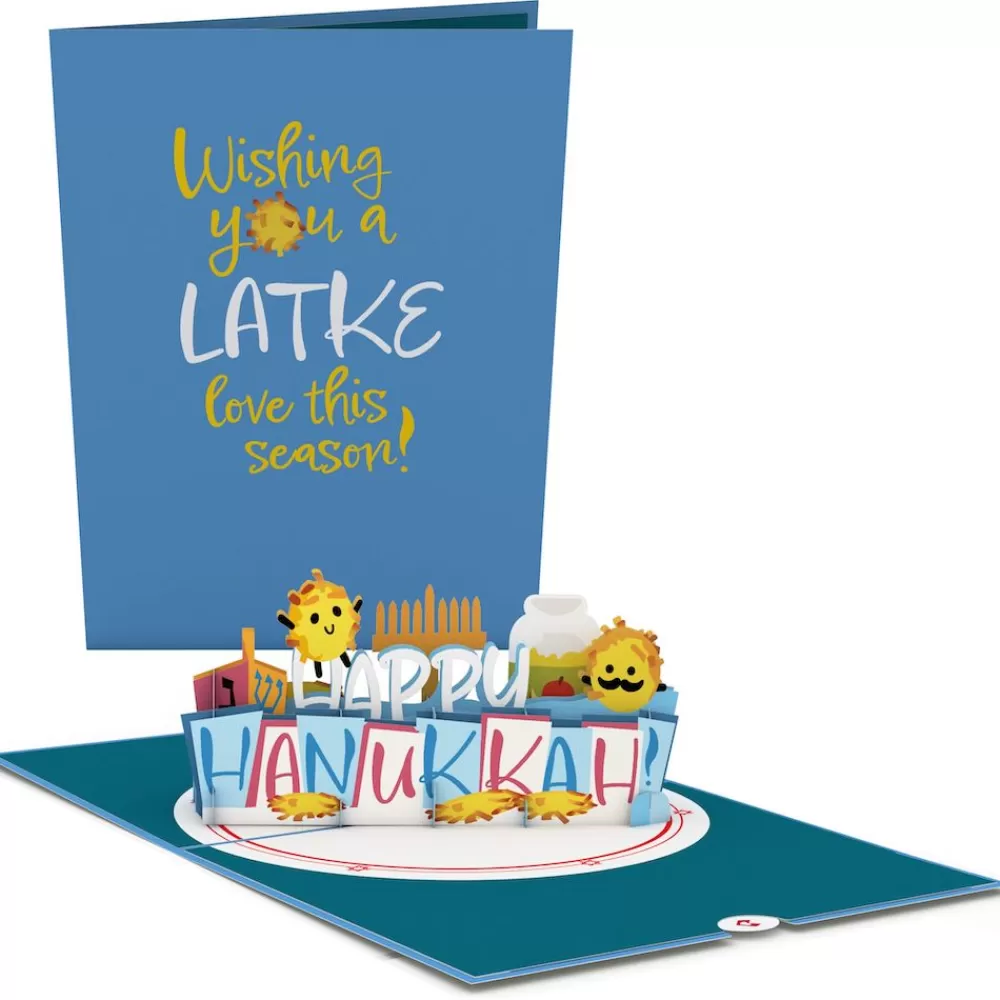 Lovepop Hanukkah 12/14 | Happy Hanukkah Latkes Pop-Up Card