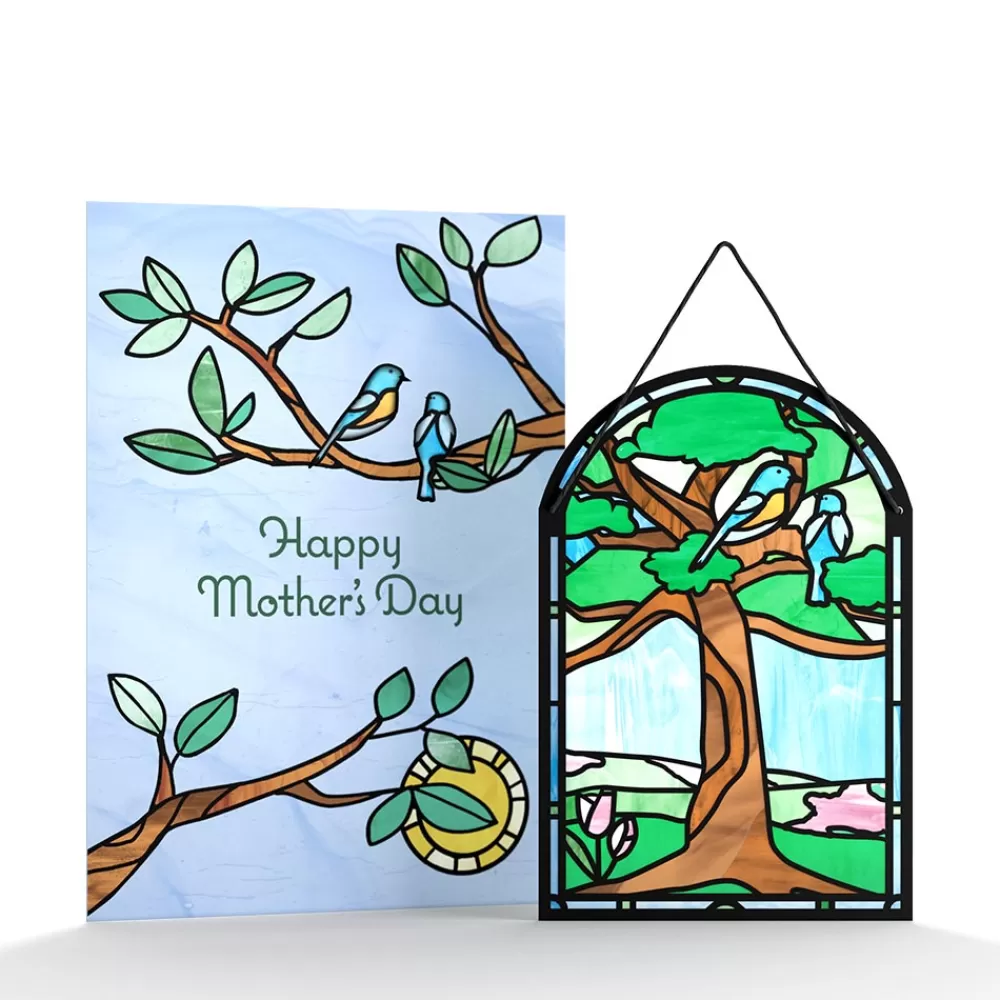 Lovepop Suncatcher Cards | Decor | Happy Mother's Day Robins Suncatcher Card