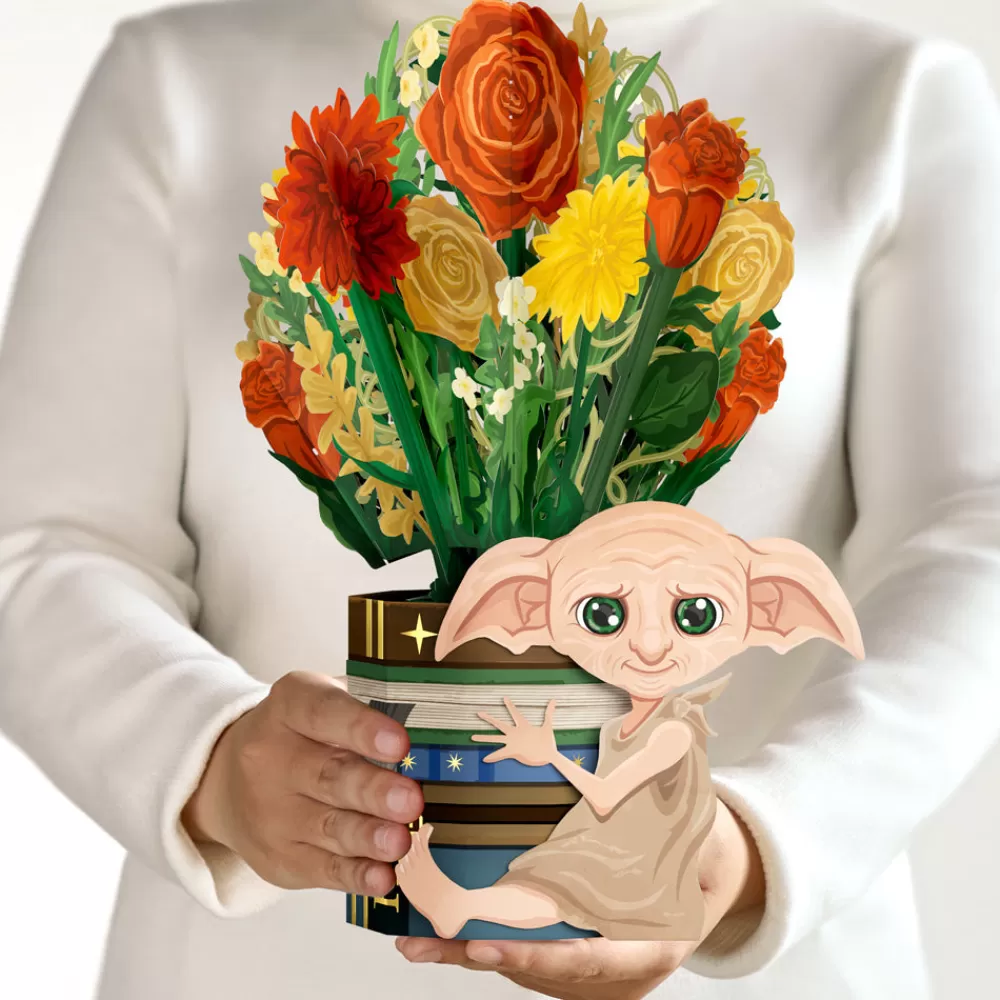 Lovepop Pop-Up Bouquets | Card & Gift Bundles | Harry Potter™ Dobby™ Birthday Pop-Up Card & Flower Buds Bouquet Bundle