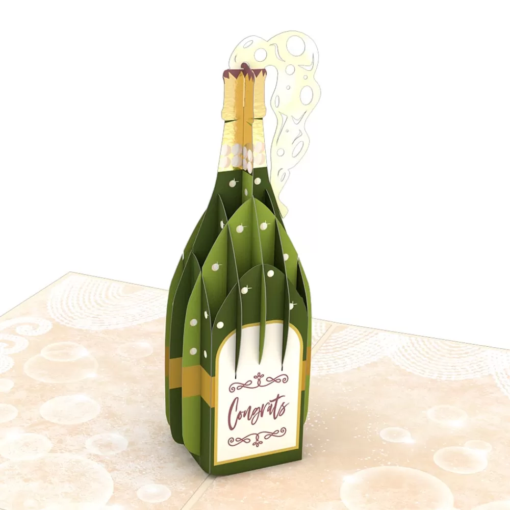 Lovepop Greeting Cards | Congratulations | Here's to You Champagne Pop-Up Card