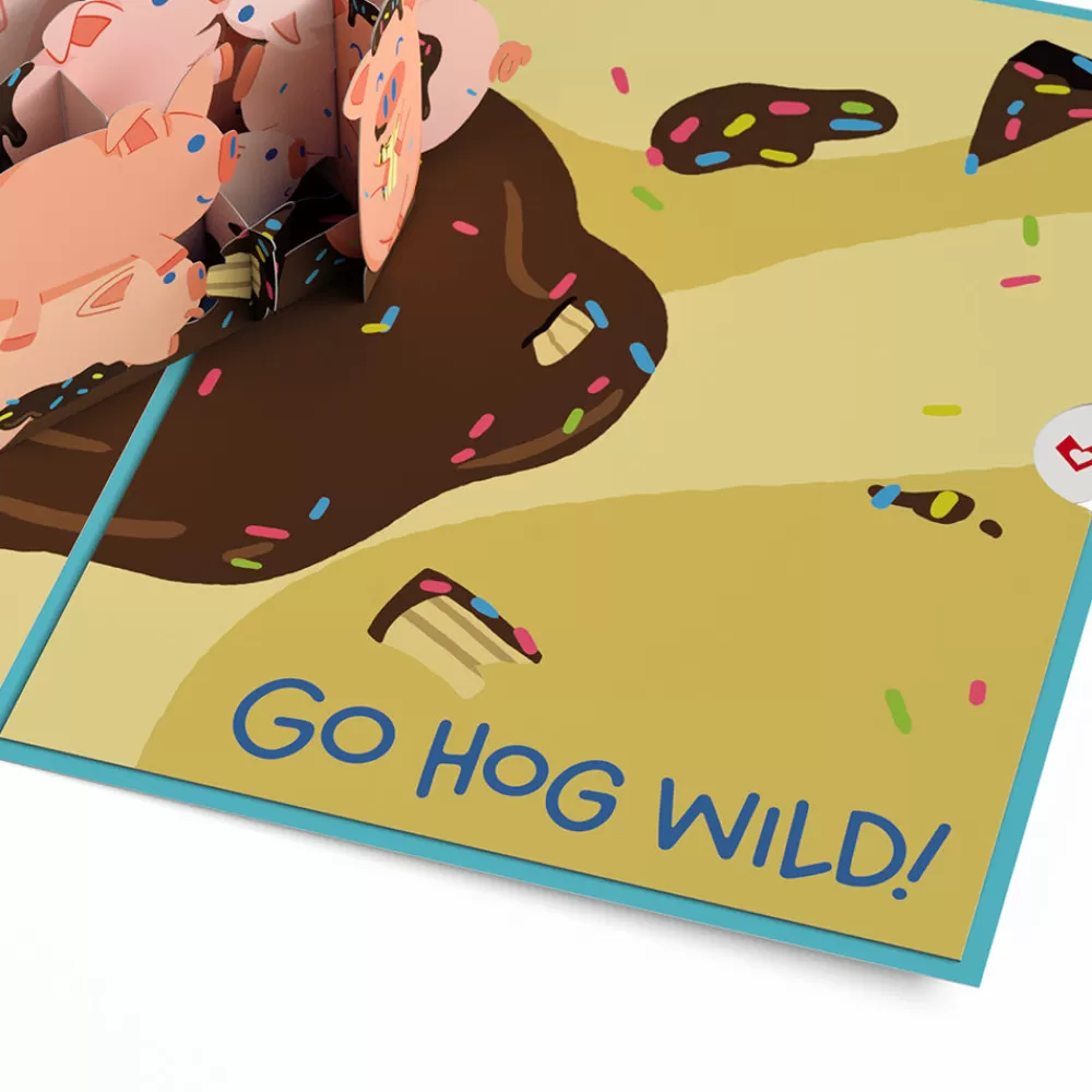 Lovepop Greeting Cards | Birthday | Hog Wild Birthday Pop-Up Card