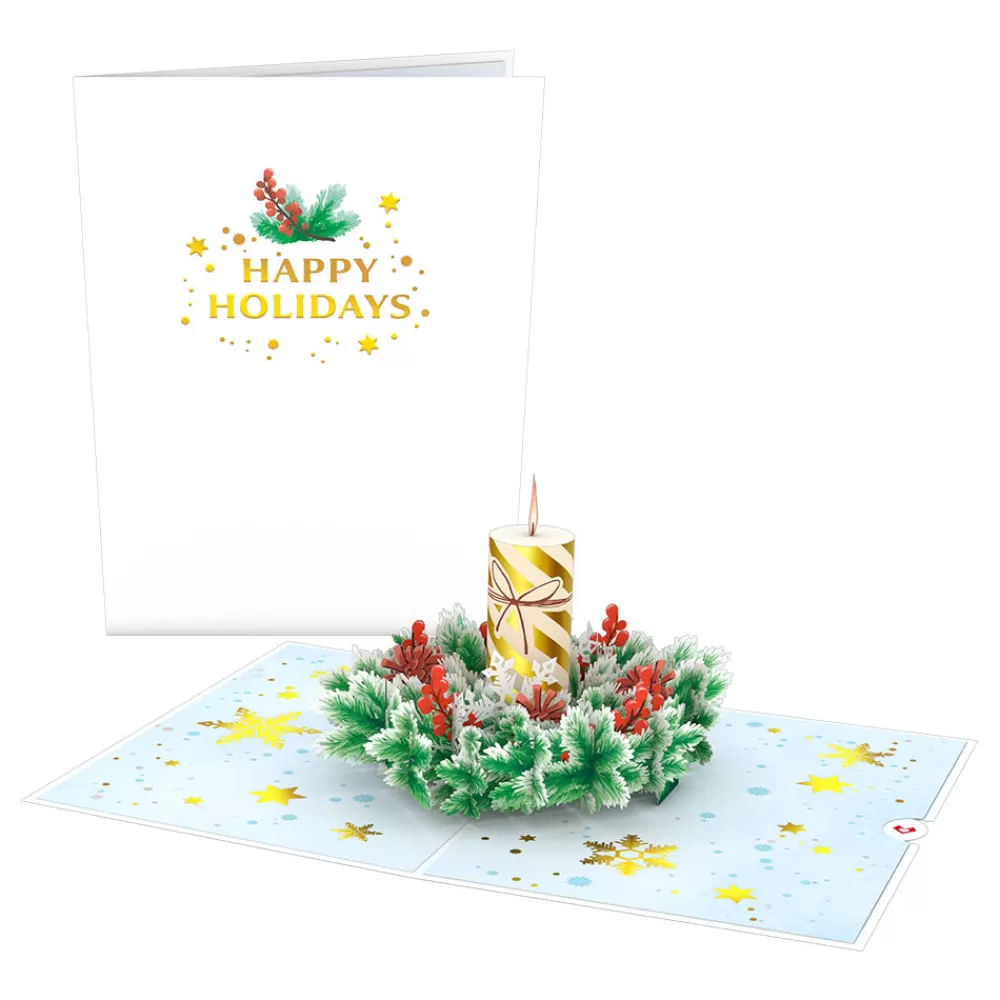 Lovepop Greeting Cards | Christmas 12/25 | Holiday Candle Pop-Up Card