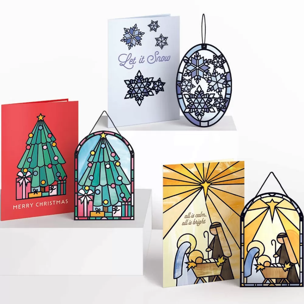 Lovepop Suncatcher Cards | Decor | Holiday Suncatcher 3-Pack