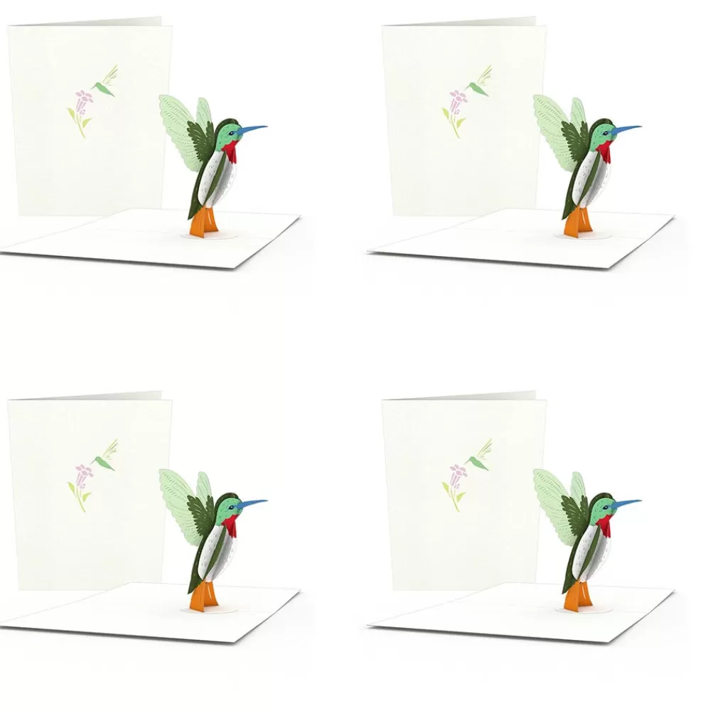 Lovepop Notecards | Get Well | Hummingbird Notecards (4-Pack)