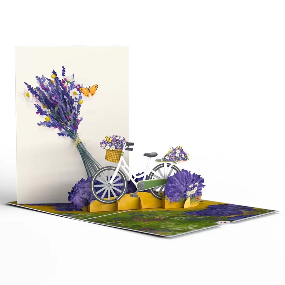 Lovepop Greeting Cards | Just Because | Lavender Bicycle Pop-Up Card