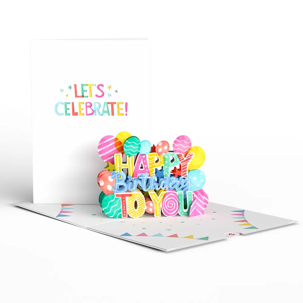 Lovepop Greeting Cards | Birthday | Let's Celebrate Birthday Pop-Up Card