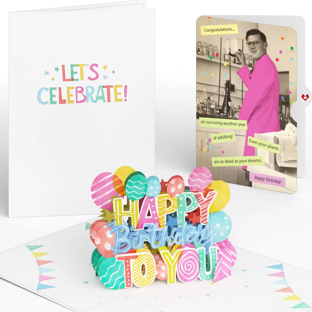 Lovepop Birthday | Let's Celebrate Birthday Pop-Up Card and Sentiment Set