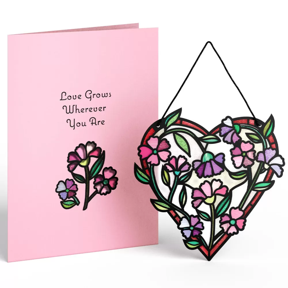 Lovepop Suncatcher Cards | Valentine'S Day 2/14 | Love Grows Heart Suncatcher Card