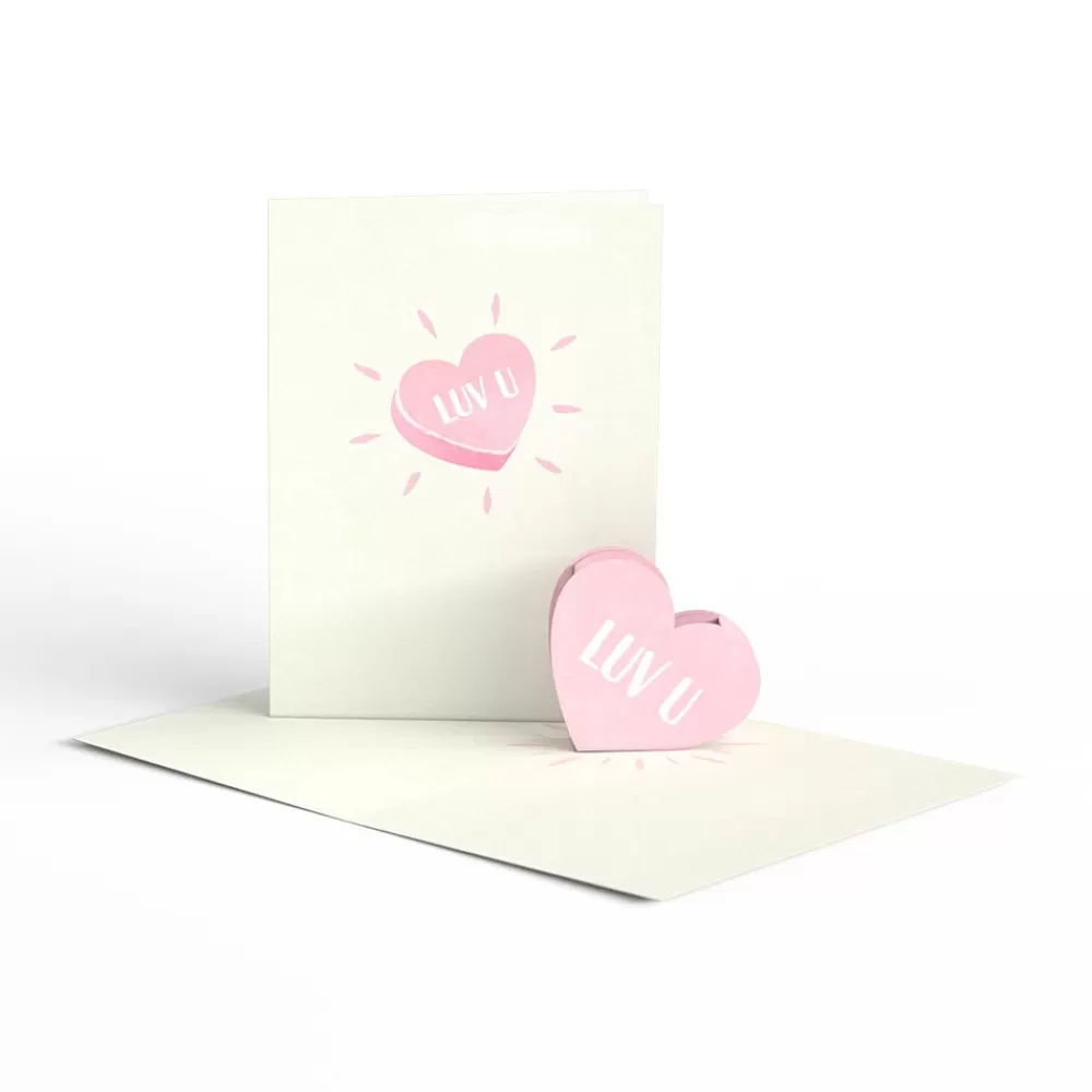 Lovepop Notecards | Valentine'S Day 2/14 | Love Hearts Notecards (Assorted 4-Pack)