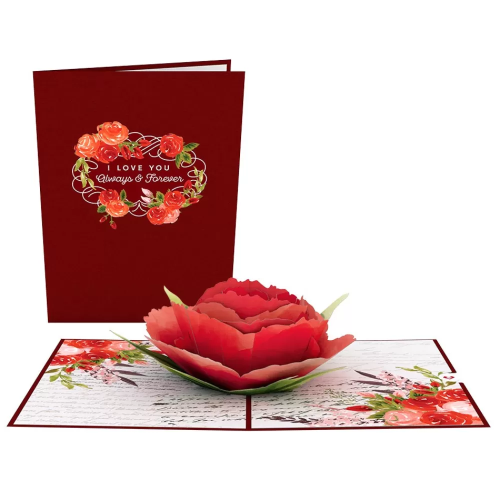 Lovepop Greeting Cards | Anniversary | Love Rose Bloom Pop-Up Card