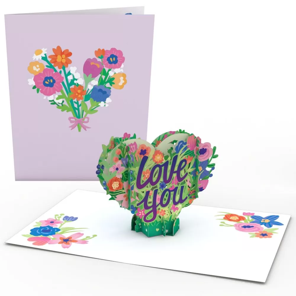 Lovepop Just Because | Valentine'S Day 2/14 | Love You Flower Heart: Paperpop® Card