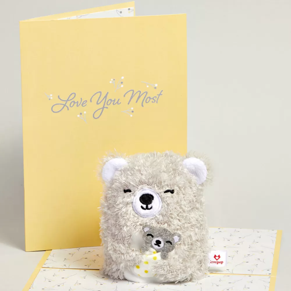 Lovepop Plushpop | Birthday | Love You Most' Mama Bear Plushpop Card