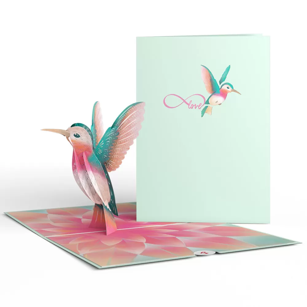 Lovepop Greeting Cards | Anniversary | Lovely Hummingbird Pop-Up Card