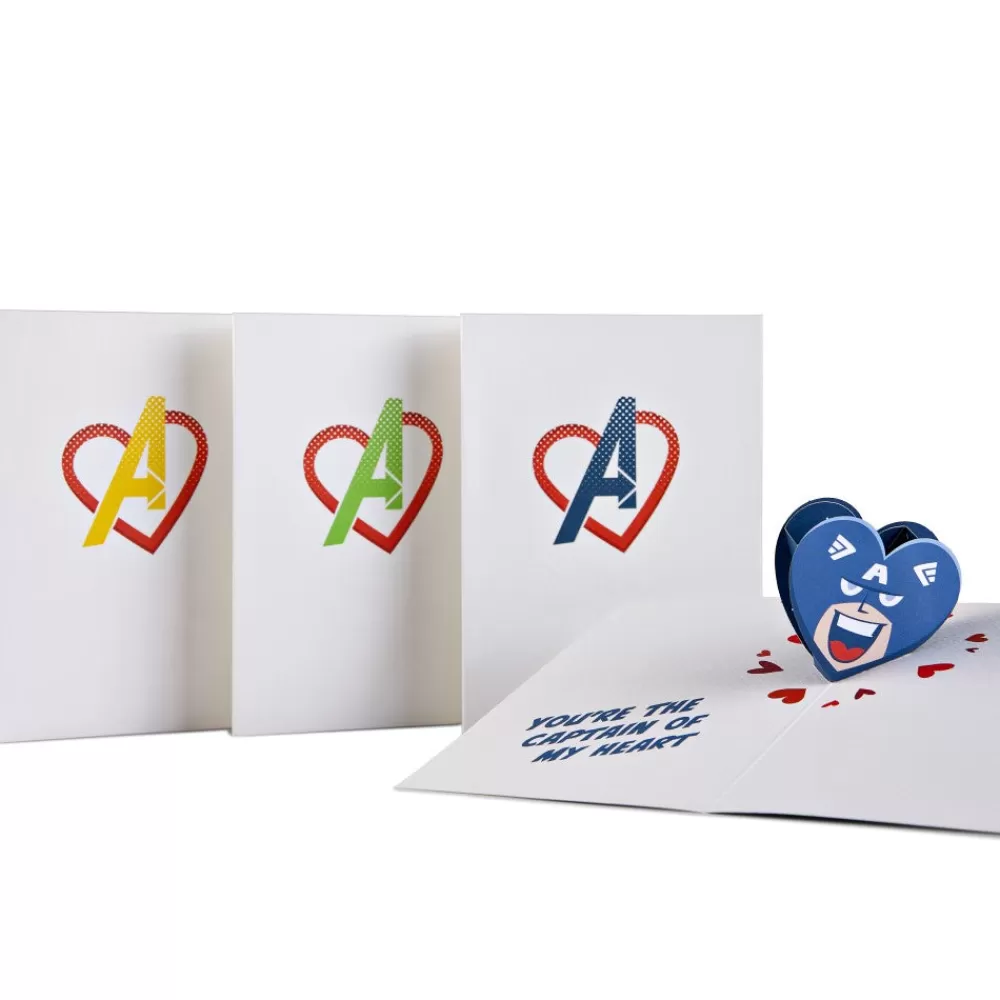 Lovepop Notecards | Valentine'S Day 2/14 | Marvel Avengers Valentine Notecards (Assorted 4 Pack)