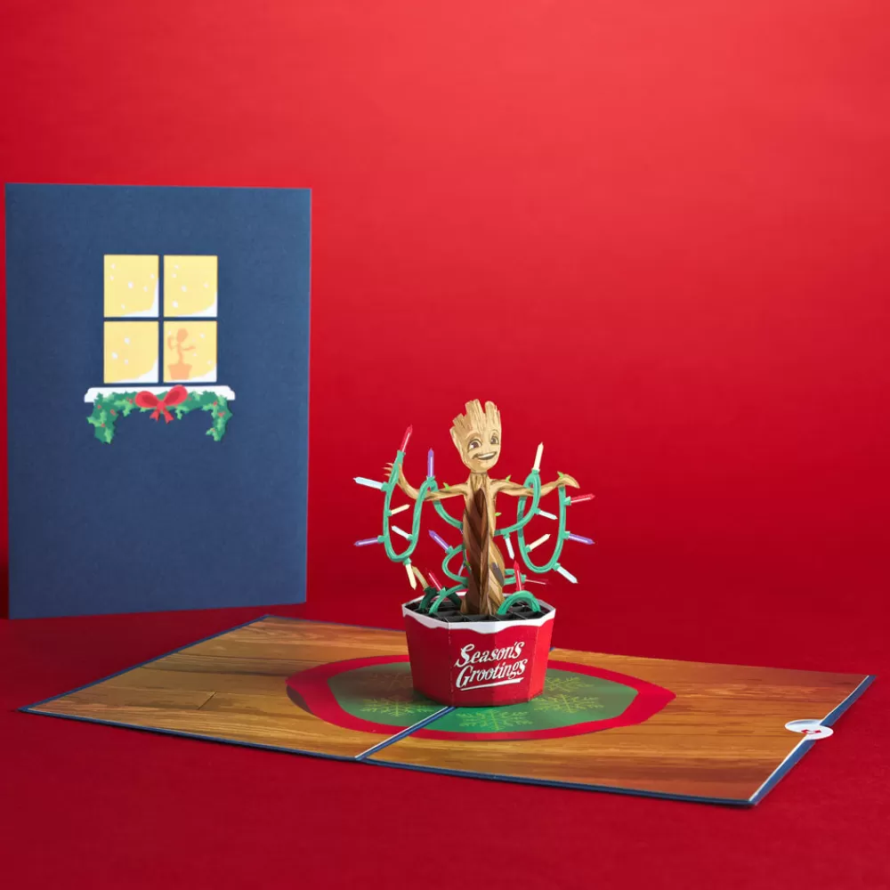 Lovepop Greeting Cards | Christmas 12/25 | Marvel Season's Grootings Pop-Up Card