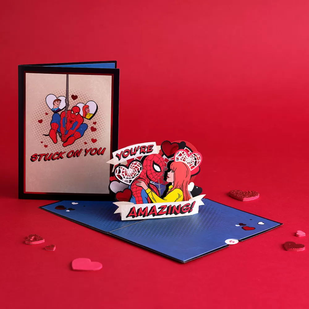 Lovepop Valentine'S Day 2/14 | Kids | Marvel's Spider-Man Stuck on You Pop-Up Card