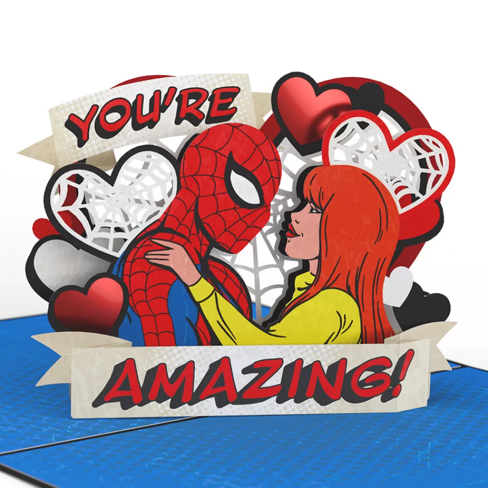 Lovepop Valentine'S Day 2/14 | Kids | Marvel's Spider-Man Stuck on You Pop-Up Card