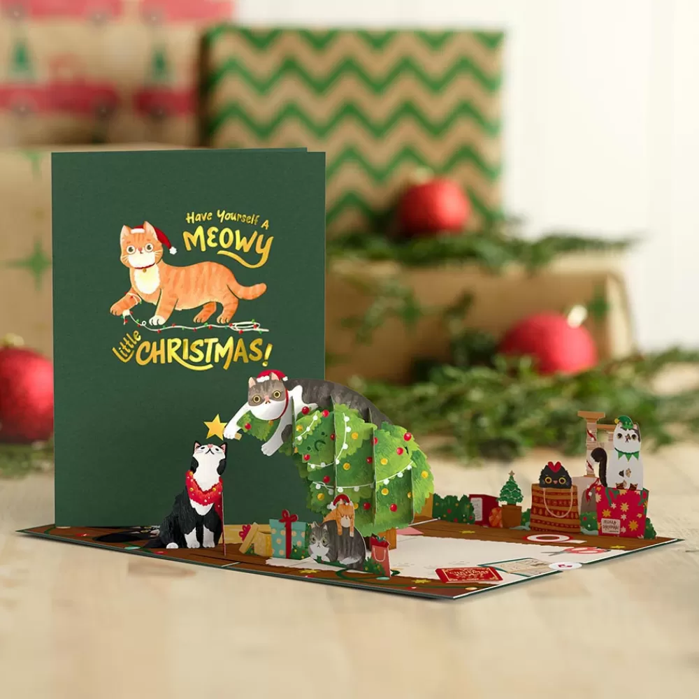 Lovepop Greeting Cards | Christmas 12/25 | Meowy Little Christmas Cats Pop-Up Card