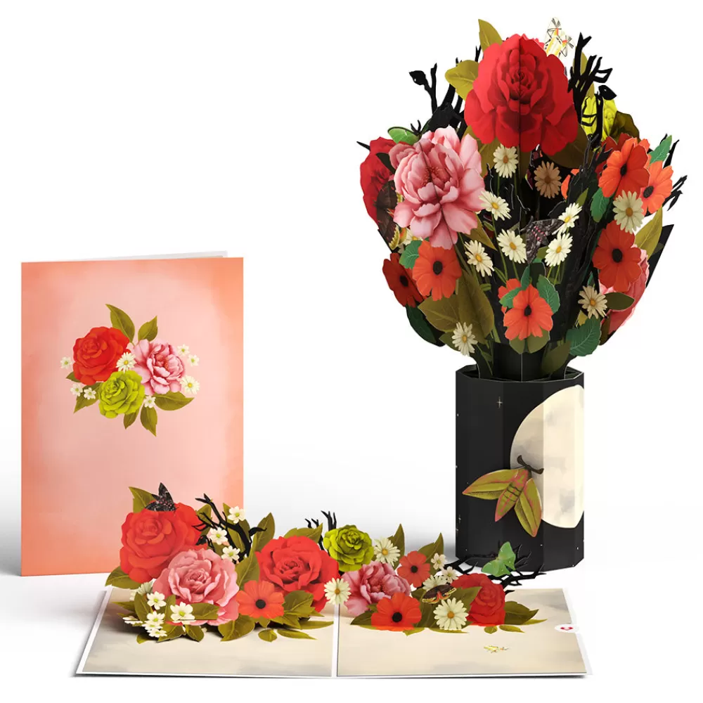 Lovepop Pop-Up Bouquets | Card & Gift Bundles | Midnight Florals Pop-Up Card & Bouquet Bundle