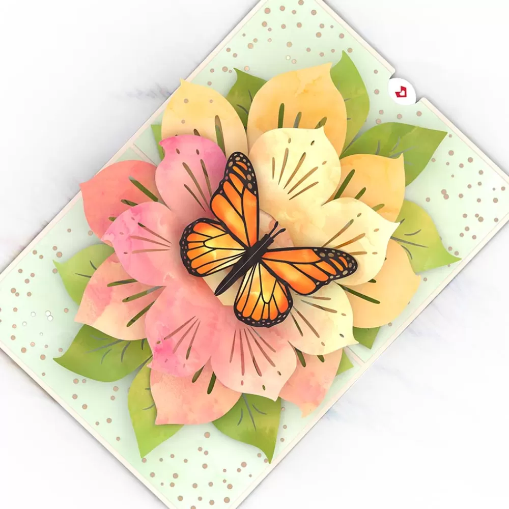 Lovepop Birthday | Get Well | Monarch Butterfly Bloom Pop-Up Card