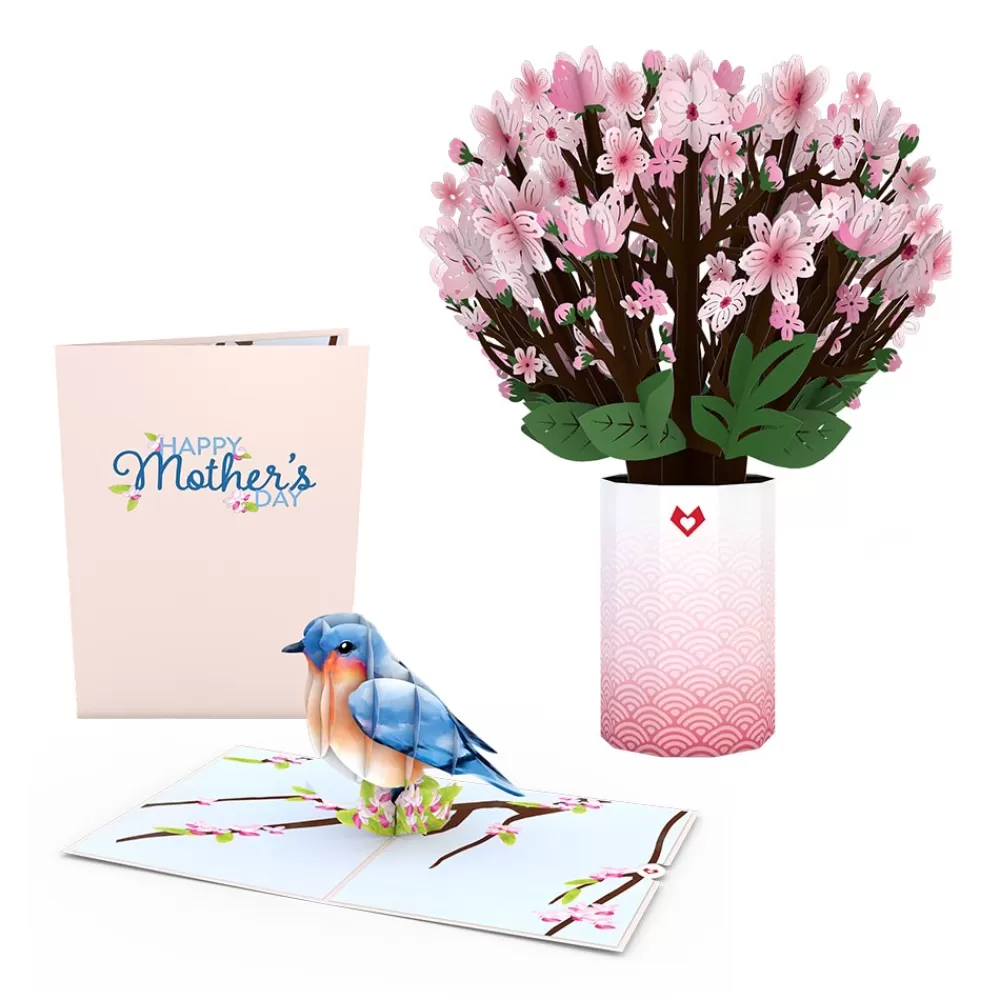 Lovepop Card & Gift Bundles | Mother'S Day 5/11 | Mother’s Day Bluebird Cherry Blossom Bundle