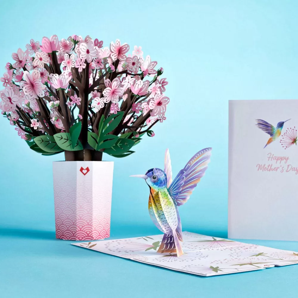 Lovepop Pop-Up Bouquets | Card & Gift Bundles | Mother's Day Hummingbird Bundle