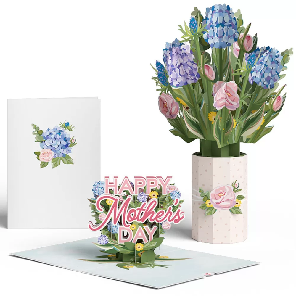 Lovepop Pop-Up Bouquets | Card & Gift Bundles | Mother's Day Hydrangeas Pop-Up Card & Bouquet Bundle