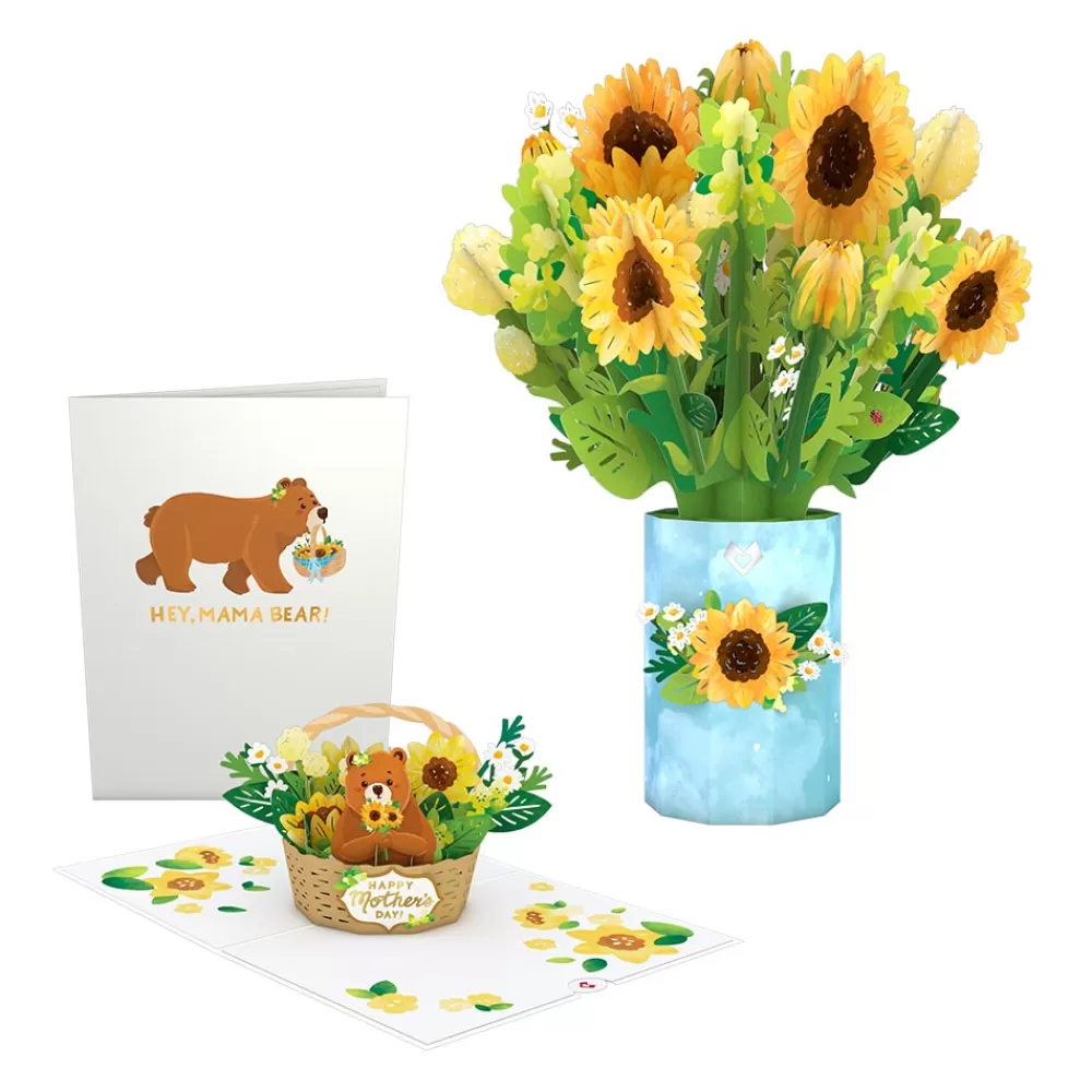 Lovepop Card & Gift Bundles | Mother'S Day 5/11 | Mother’s Day Mama Bear Sunflower Bundle