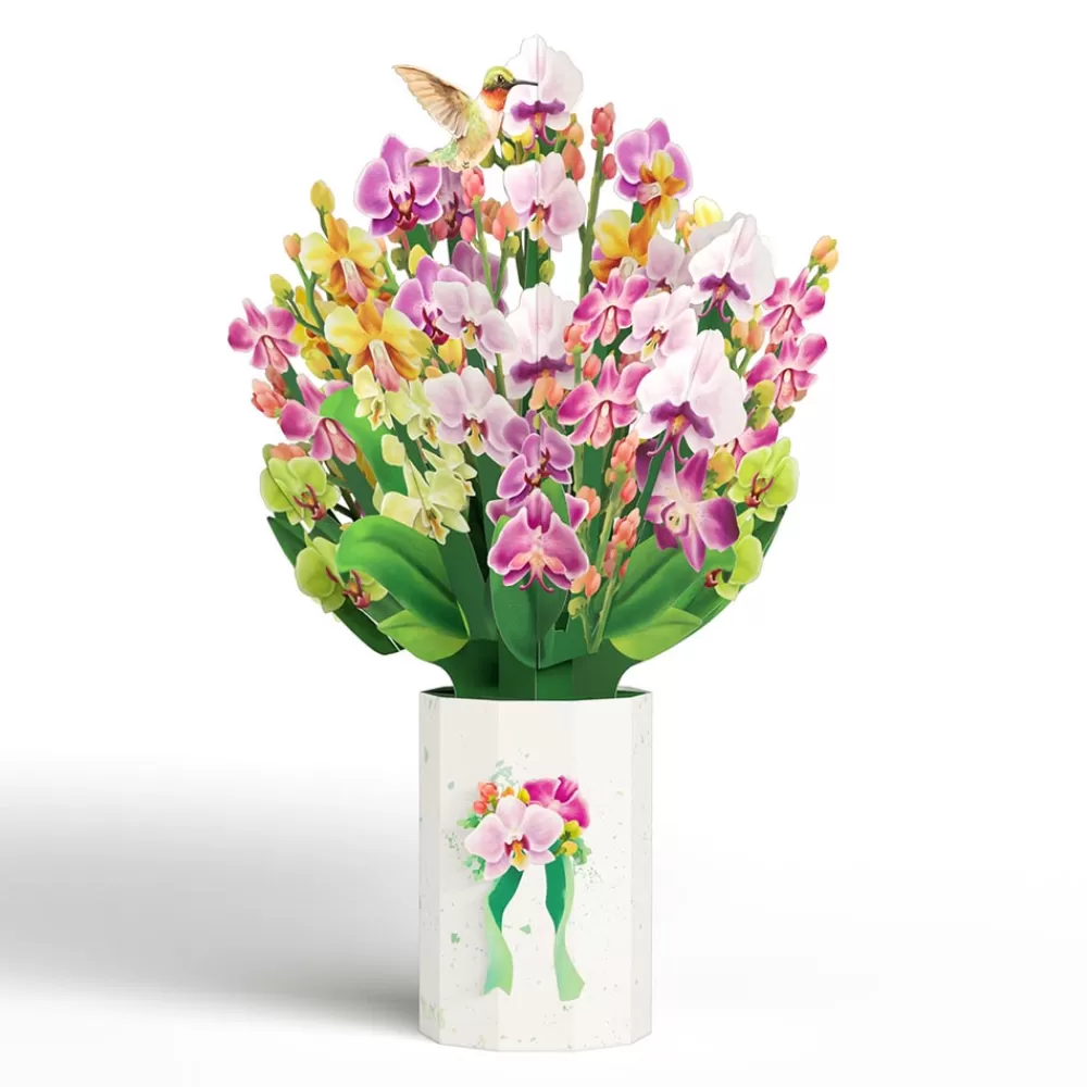 Lovepop Pop-Up Bouquets | Card & Gift Bundles | Mother's Day Orchid Pop-Up Card & Bouquet Bundle