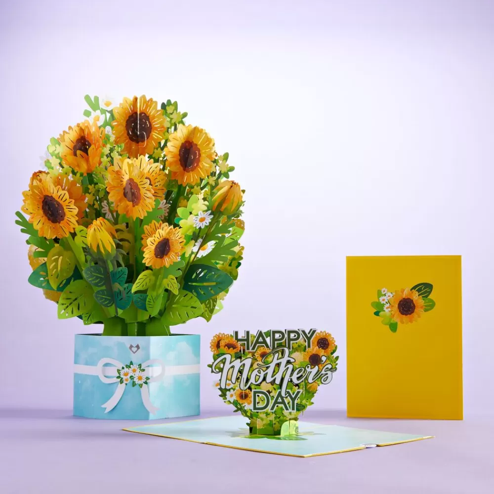 Lovepop Card & Gift Bundles | Mother'S Day 5/11 | Mother’s Day Sunflower Grand Bouquet Bundle