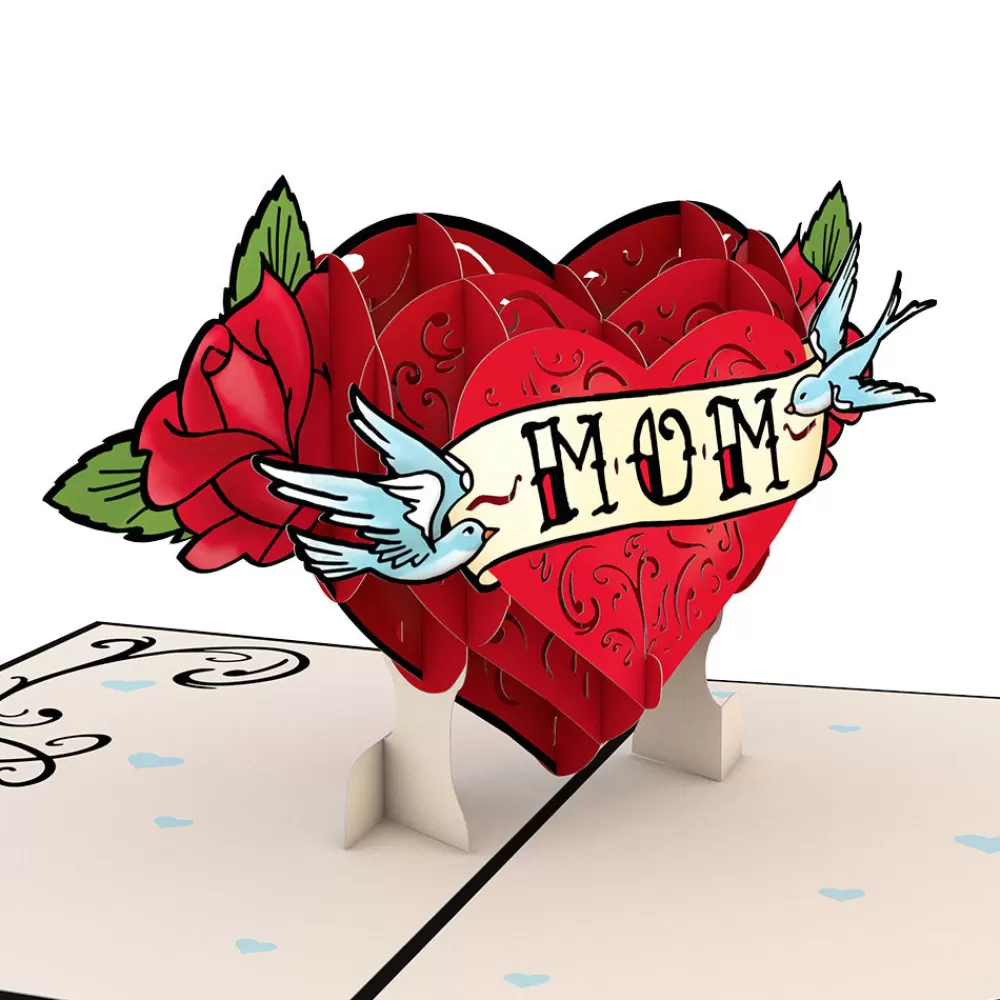 Lovepop Greeting Cards | Mother'S Day 5/11 | Mother's Day Tattoo Heart Pop-Up Card