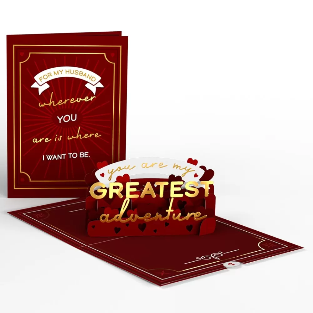 Lovepop Greeting Cards | Anniversary | My Husband, My Greatest Adventure Pop-Up Card