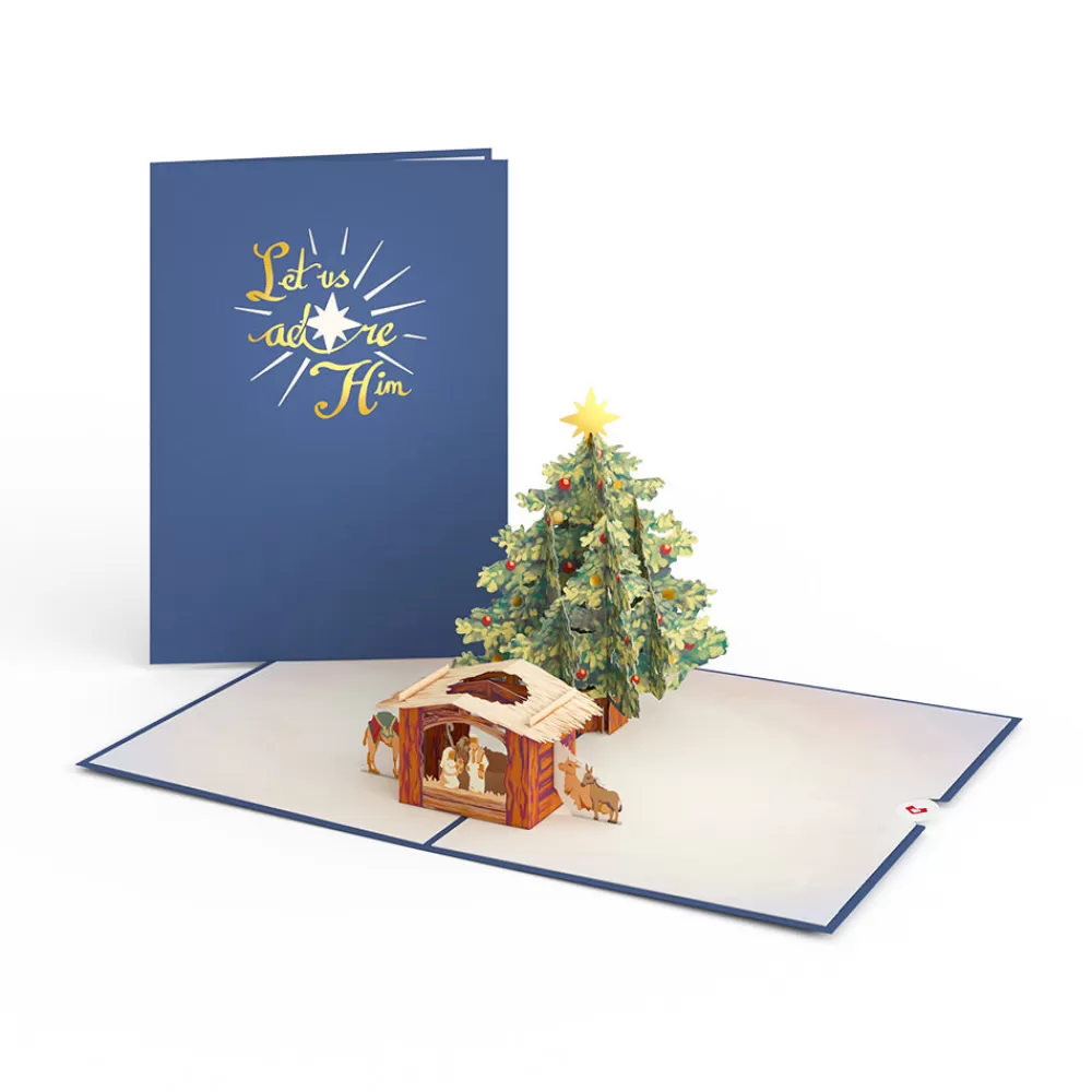 Lovepop Religious | Christmas 12/25 | Nativity Christmas Tree Pop-Up Card