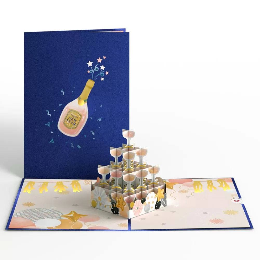 Lovepop Greeting Cards | New Year 1/1 | New Year Cheers Pop-Up Card