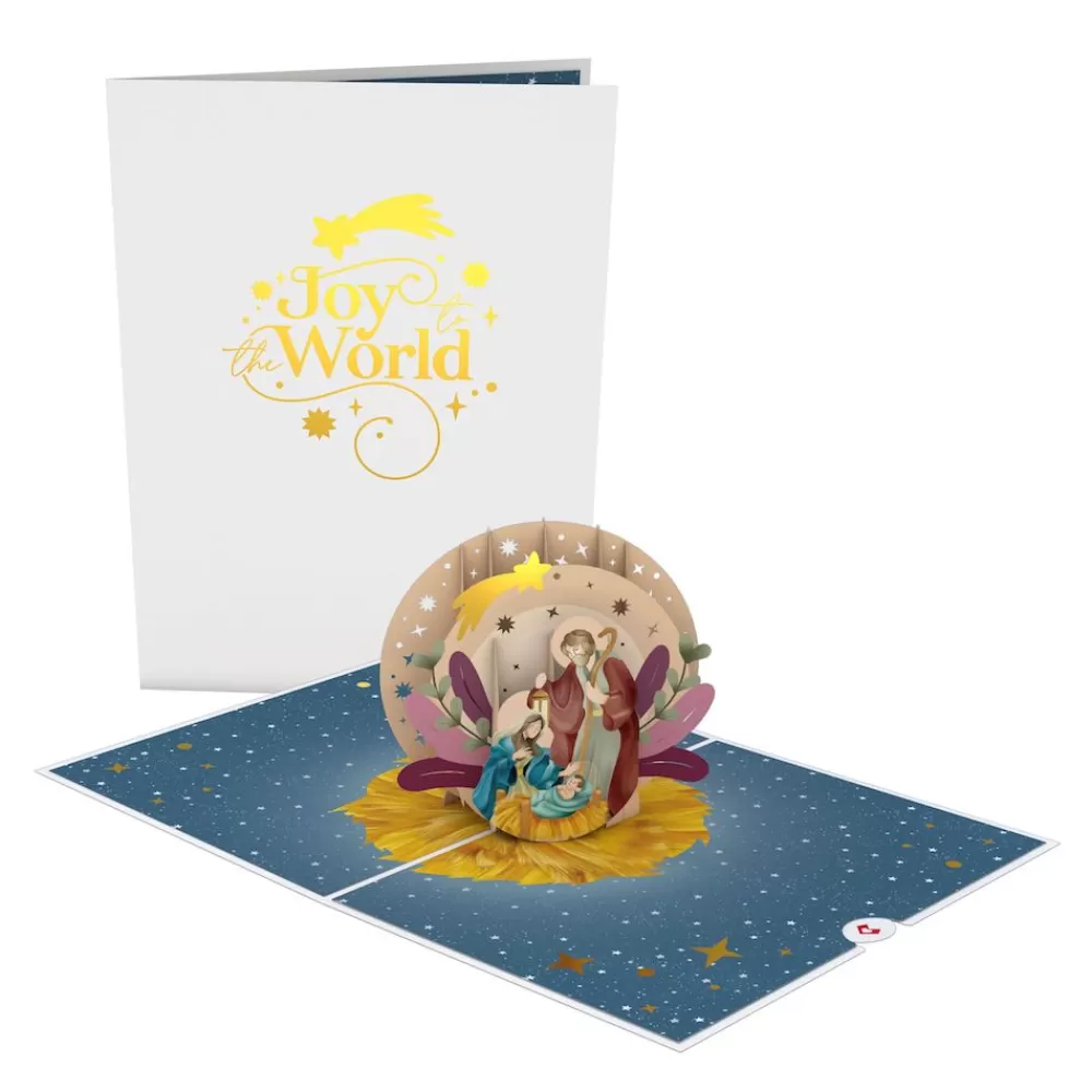 Lovepop Greeting Cards | Religious | Painted Celestial Nativity Pop-Up Card