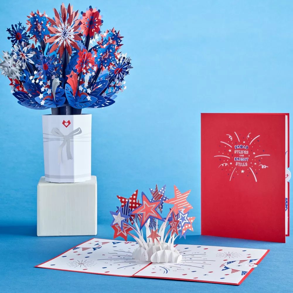 Lovepop Pop-Up Bouquets | Card & Gift Bundles | Patriotic Bundle