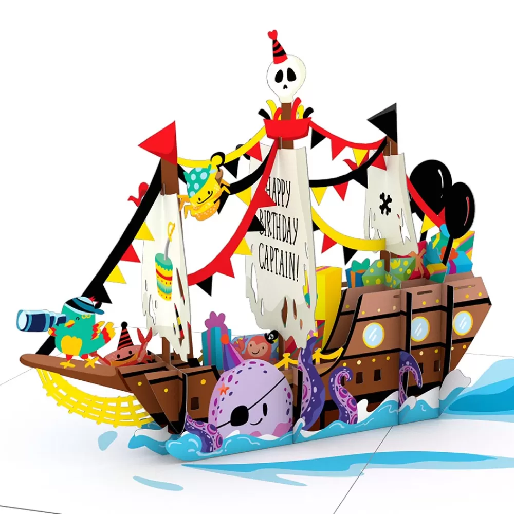 Lovepop Kids | Playpop Card™: Happy Birthday Pirate Ship