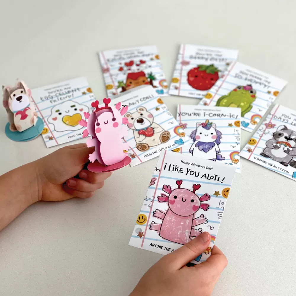 Lovepop Valentine'S Day 2/14 | Kids | Playpop Explorers™: Assorted Valentine's for Kids 8-Pack
