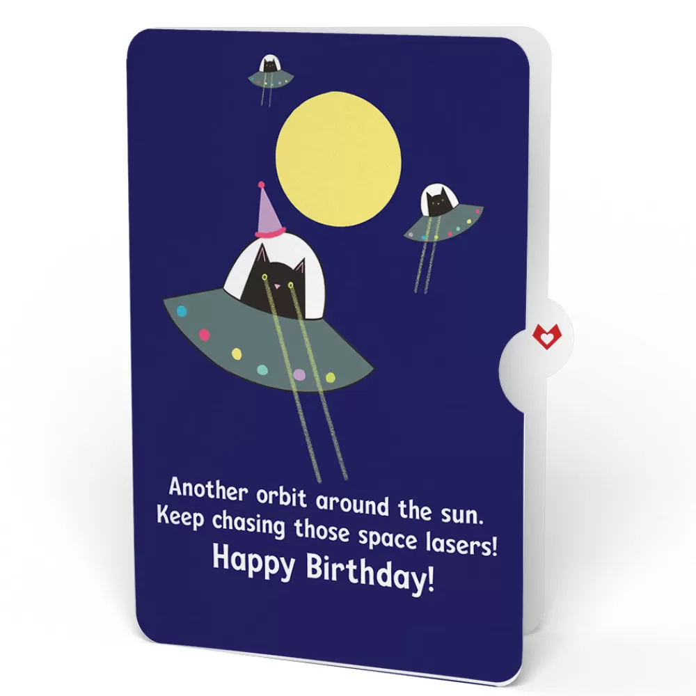 Lovepop Pop-Up Bouquets | Purr-fect Cat Birthday Bouquet and Space Laser Cats Sentiment Set